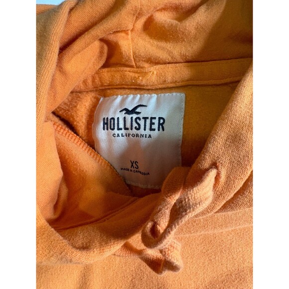 Y2K Hollister Pullover Hoodie Sweatshirt Size XS, Orange (C) - Picture 3 of 3